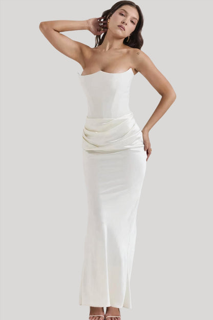 Elisabeth - Maxi dress with bare shoulders for an elegant look