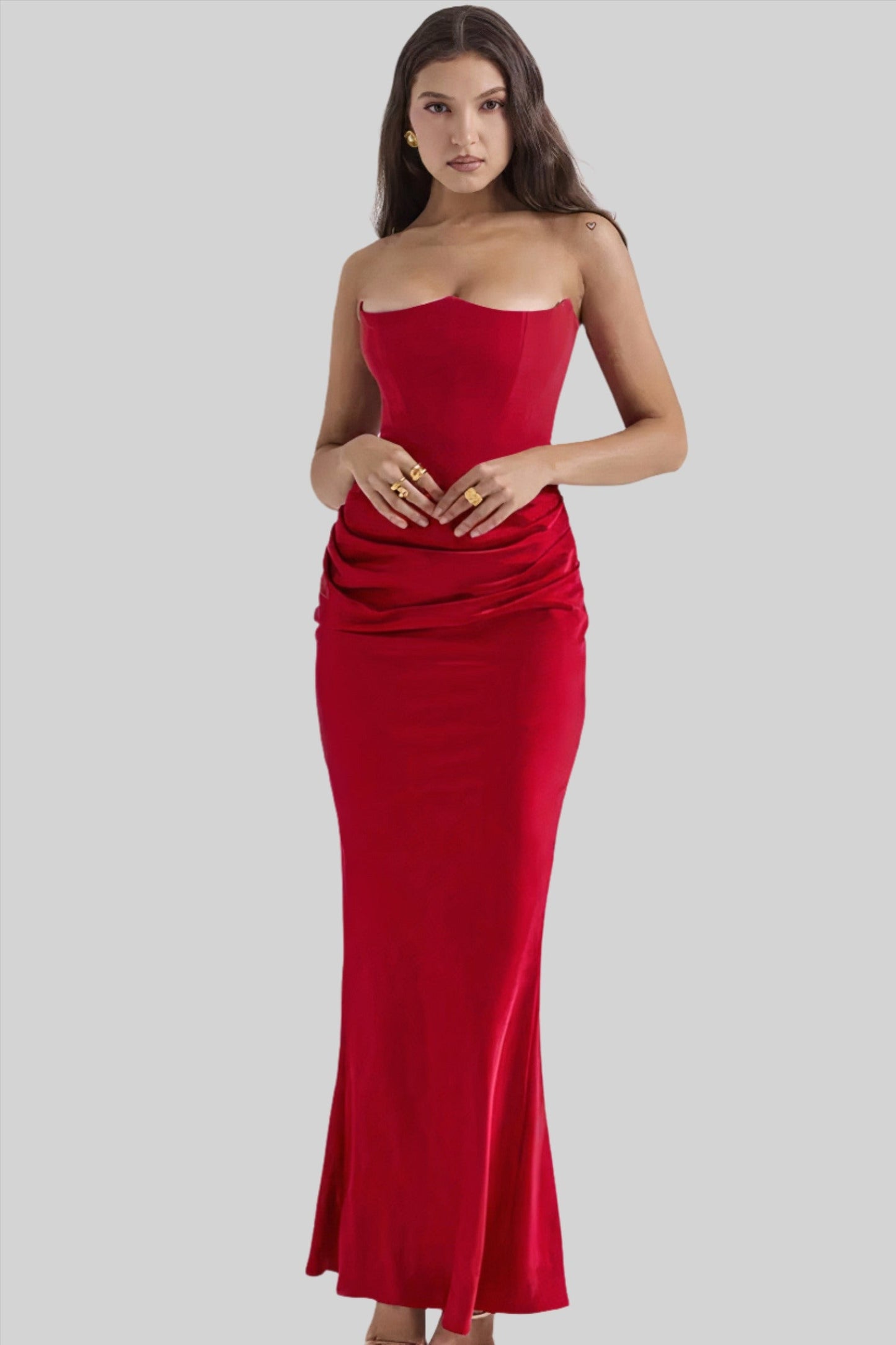 Elisabeth - Maxi dress with bare shoulders for an elegant look