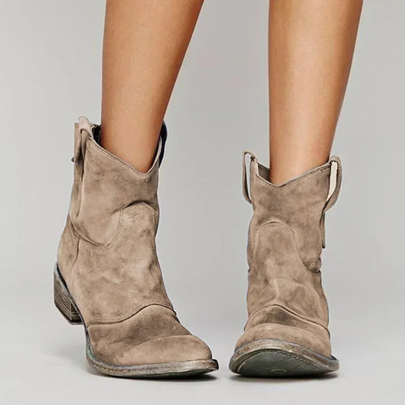 Jasmine - Contemporary Western-style ankle boots for women