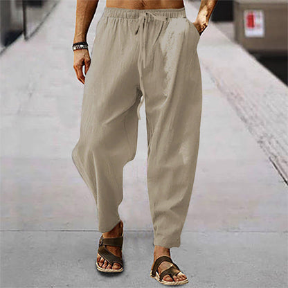 Titus - Men's Beach Pants Made of Cotton and Linen