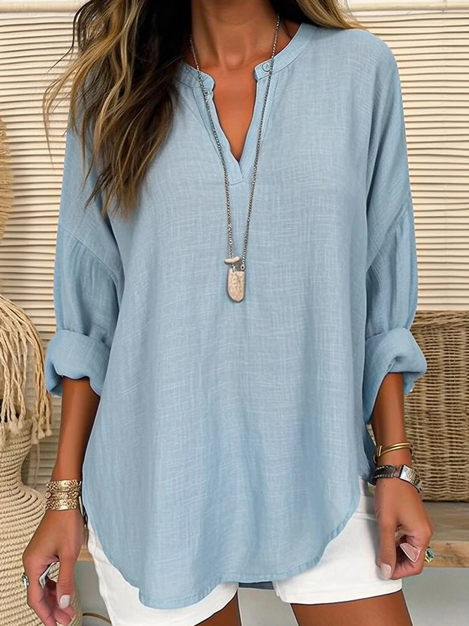Eliza - Casual Linen Blouse
