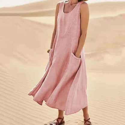 Thora - Comfortable Linen Dress