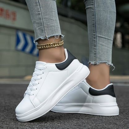 Romy – White Leather Sneakers in a Clean Look