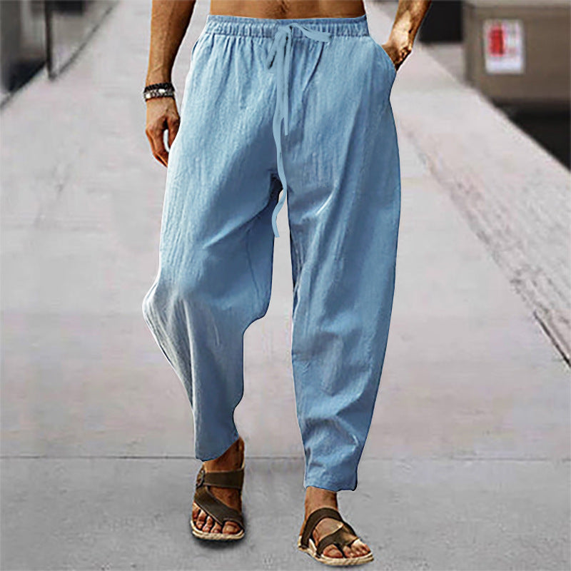 Titus - Men's Beach Pants Made of Cotton and Linen