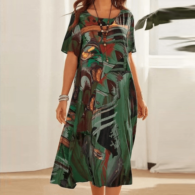 Elizabeth – Refined dress with floral print