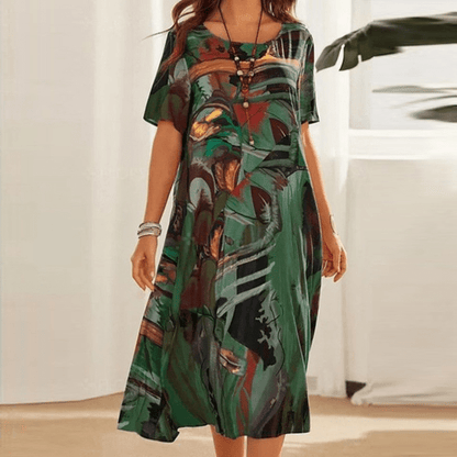 Elizabeth – Refined dress with floral print