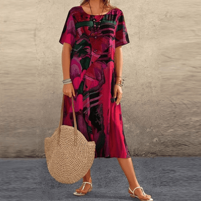 Elizabeth – Refined dress with floral print
