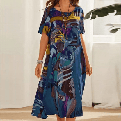Elizabeth – Refined dress with floral print