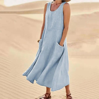 Thora - Comfortable Linen Dress