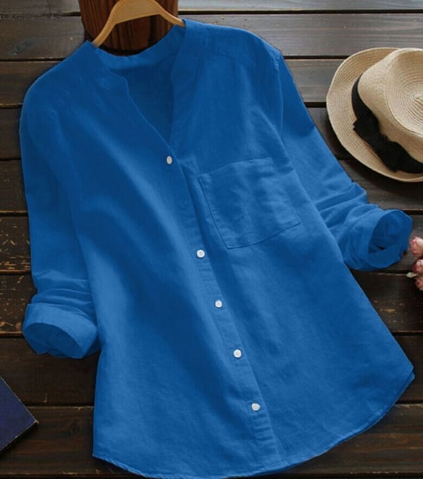 Elma - A comfortable and loose linen and cotton shirt