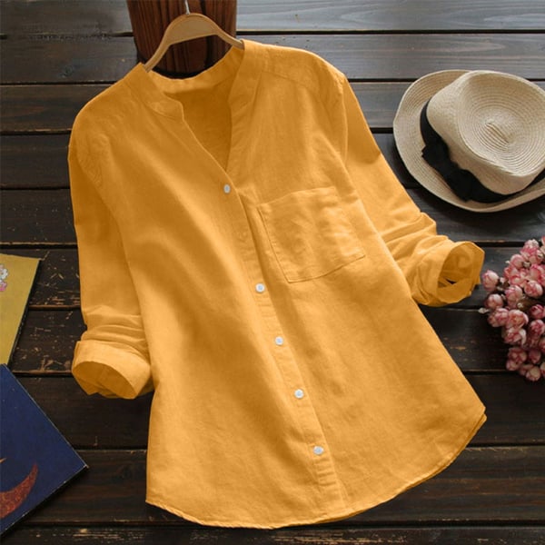 Elma - A comfortable and loose linen and cotton shirt