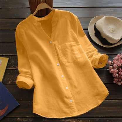Elma - A comfortable and loose linen and cotton shirt