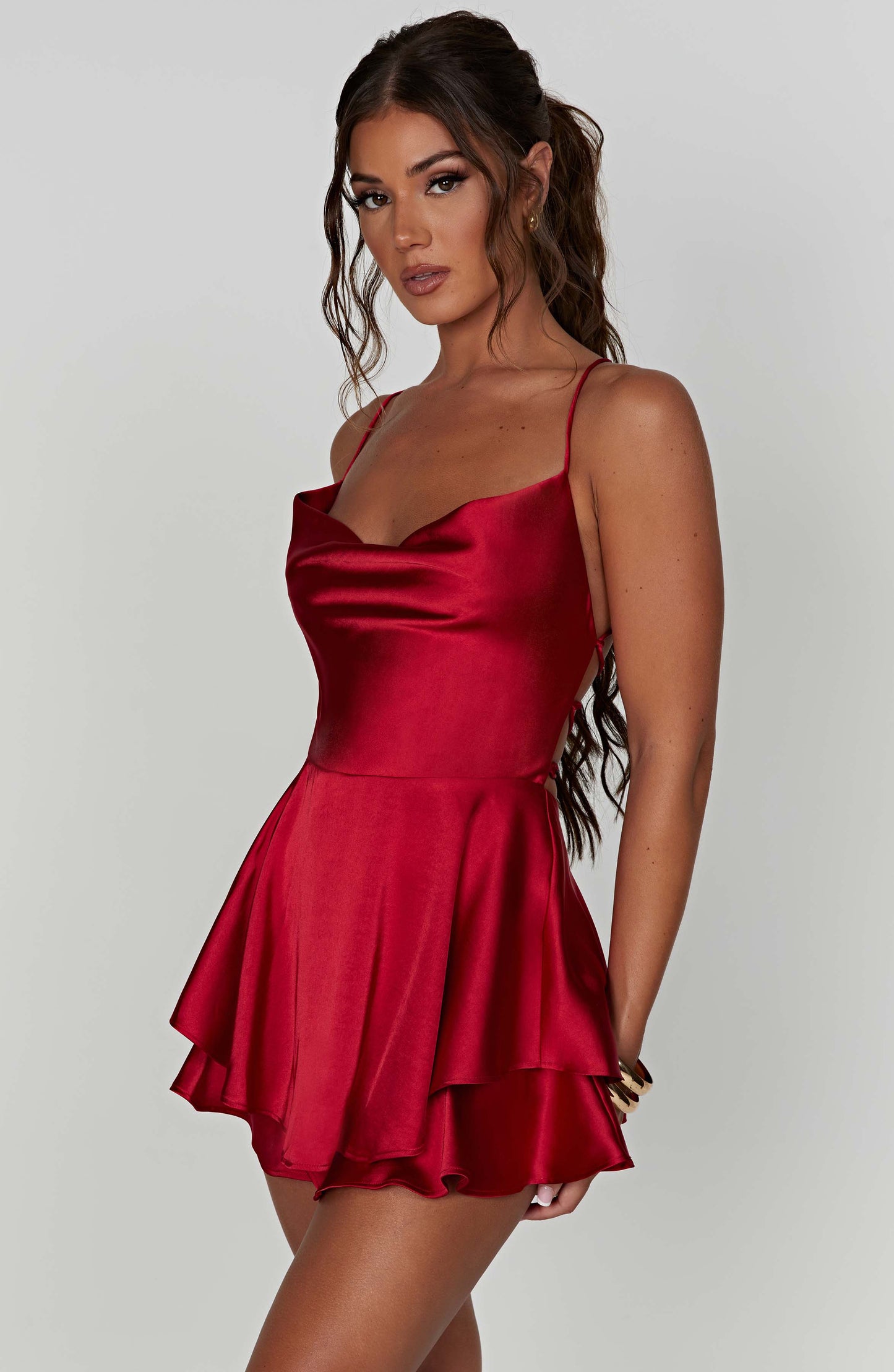 Emilia - Satin Mini Dress