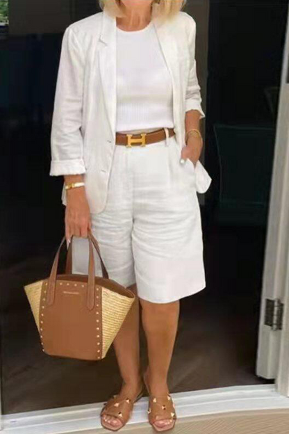 Caroline - Σετ λινό σε στυλ casual-chic