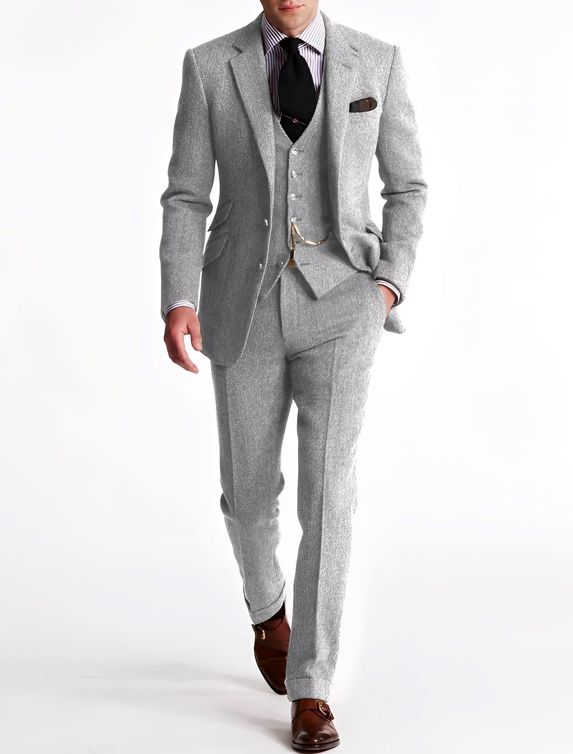 Desmond - Φορμάλ τριμερής τουίντ σμόκιν για άνδρες