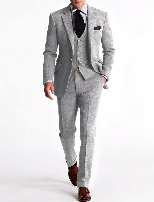 Desmond - Φορμάλ τριμερής τουίντ σμόκιν για άνδρες