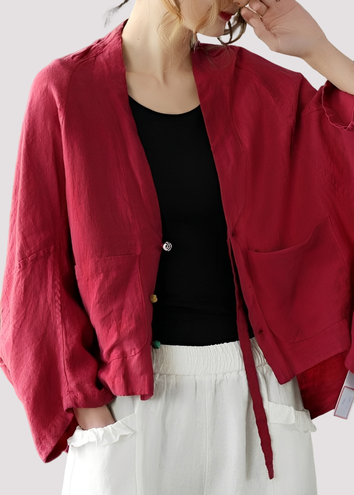 Tilly - Women's relaxed, loose-fit cardigan with pockets