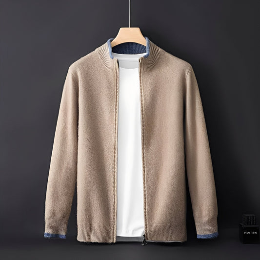 Brendon - Καθημερινός ζακέτα με φερμουάρ για άνδρες