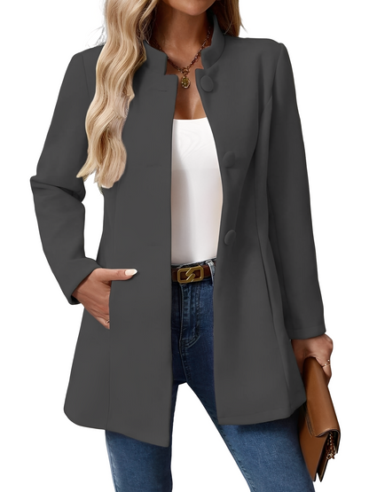 Kaitlyn - Elegant, fitted blazer with buttons for women