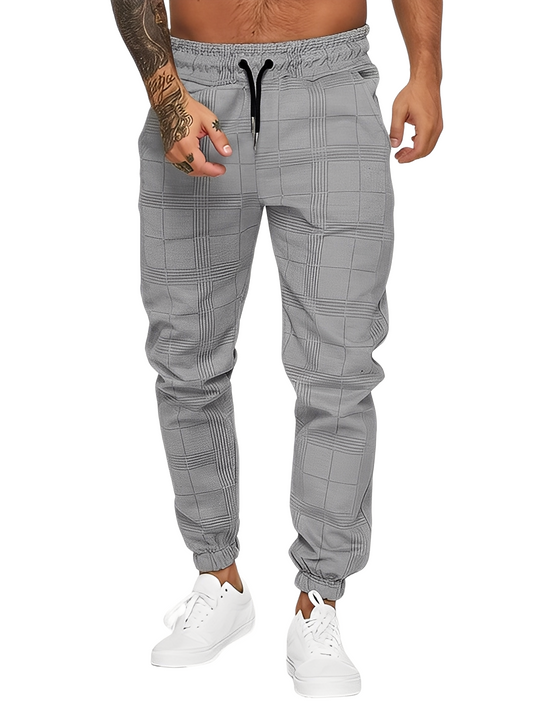 Colbert - Casual, relaxed checkered trousers for men