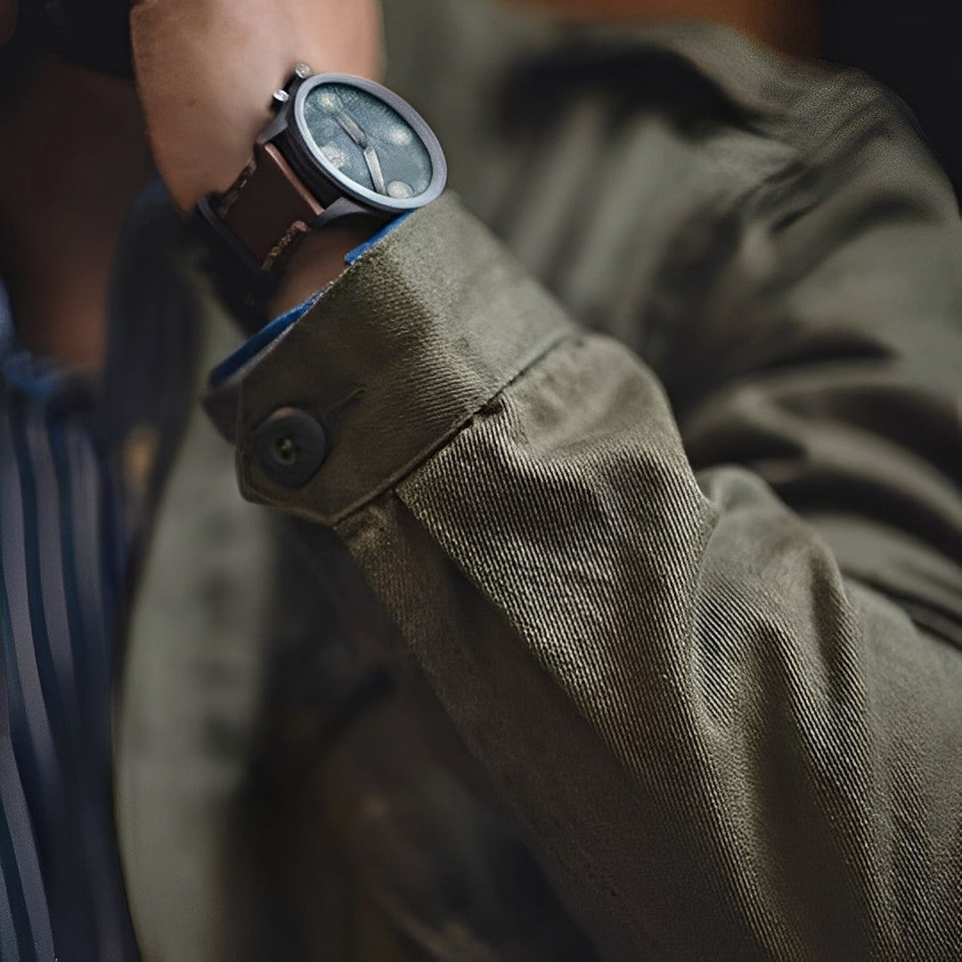 Arnold - Classic washed jacket with pockets for men