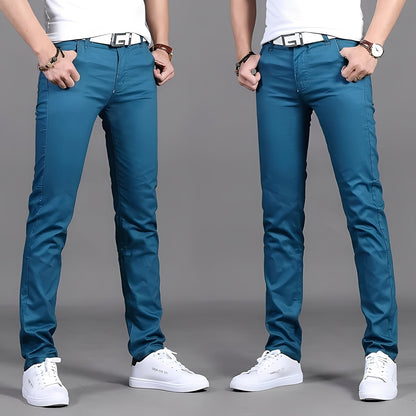 Russell - Καθημερινά, στενά κομμένα chino παντελόνια για άνδρες