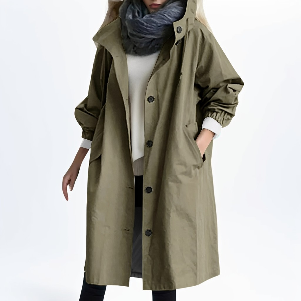 Shawna - Μακριά, αδιάβροχη κουκούλα για γυναίκες