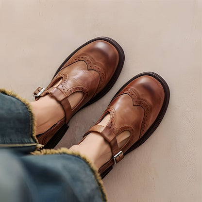 Marley - Stylish flat leather shoes for women