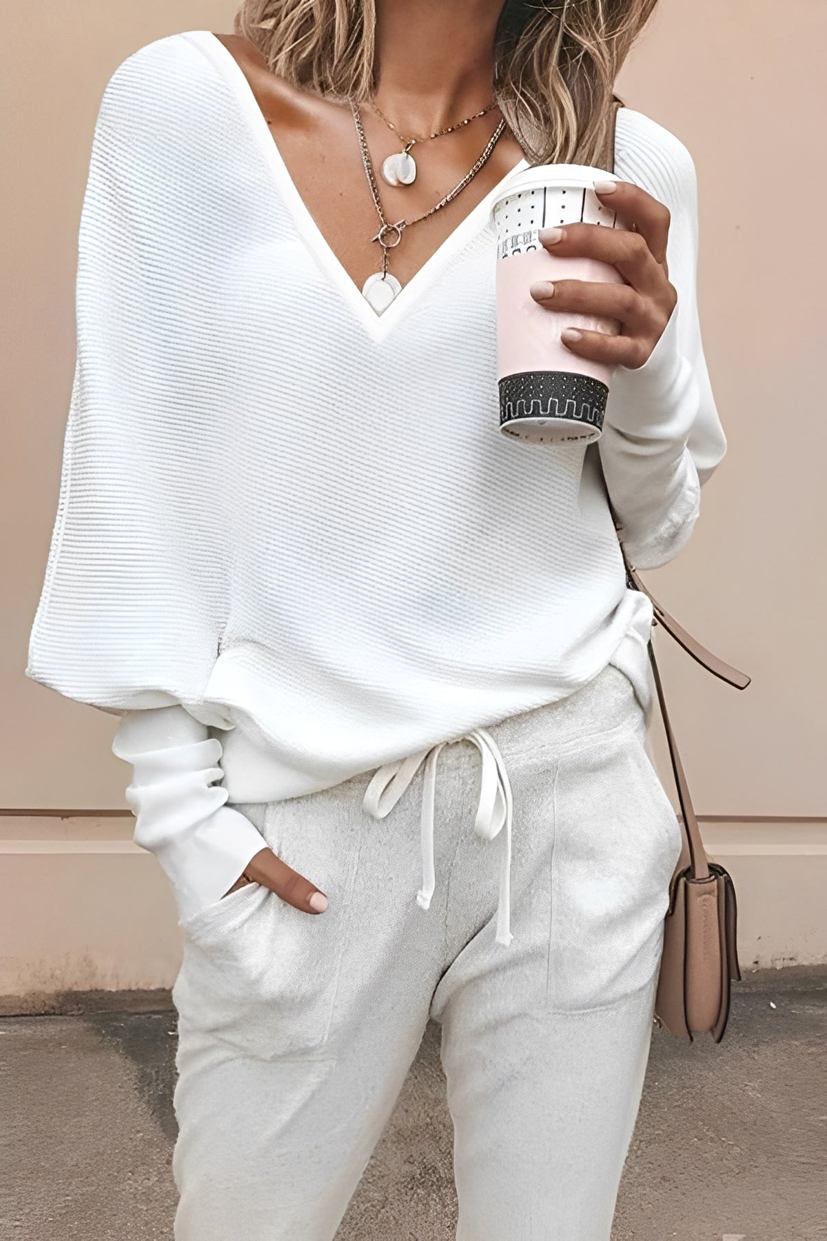 Regena - Χαλαρό μακρυμάνικο μπλούζα για γυναίκες