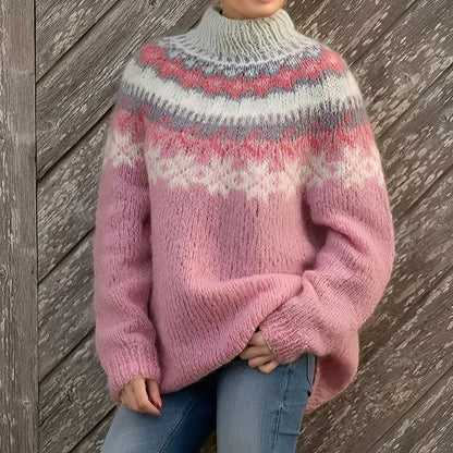 Arline - Jacquard-Pullover σε ελληνικό στυλ για γυναίκες