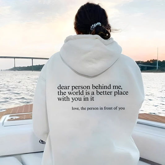 Cecilia - Καθημερινός Hoodie με εντυπωσιακή εκτύπωση για γυναίκες