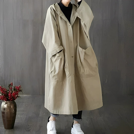 Myranda - Modern Trenchcoat with Pockets for Women