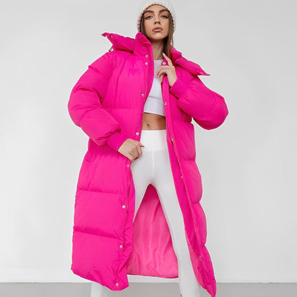 Jacquelyn - Stylish long cardigan with hood for women