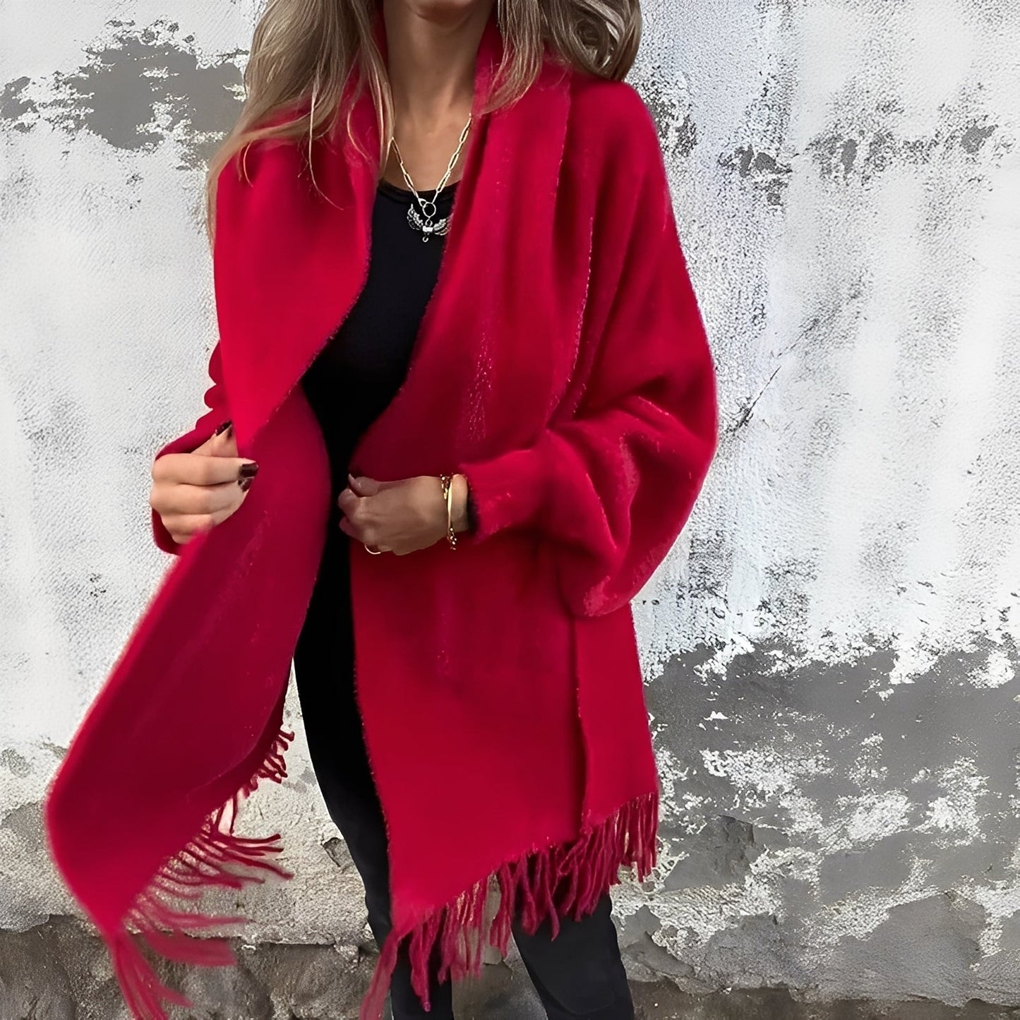 Bethney - Stylish, loosely knitted cardigan for women