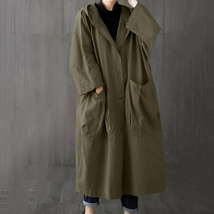 Myranda - Modern Trenchcoat with Pockets for Women