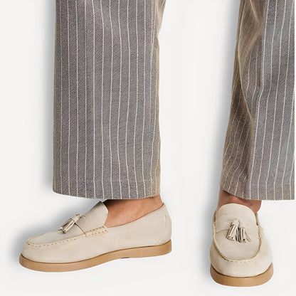 Dixon - Everyday moccasins with fringes for men