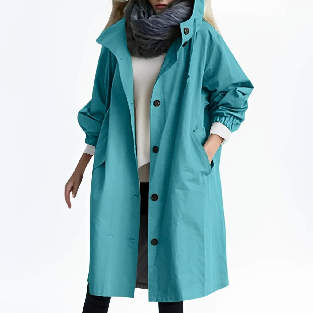 Shawna - Μακριά, αδιάβροχη κουκούλα για γυναίκες