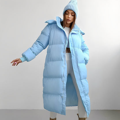 Jacquelyn - Stylish long cardigan with hood for women