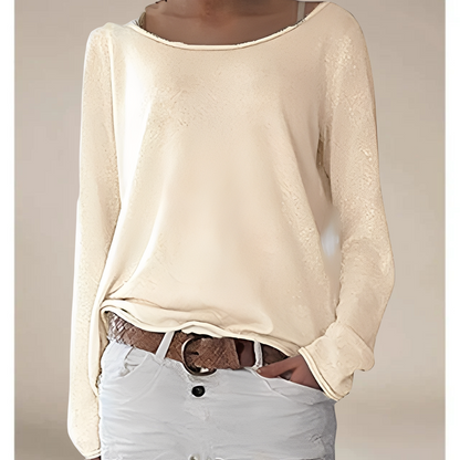 Alexa – Ελαφρύς Στρογγυλός Λαιμός Λεπτός Πουλόβερ