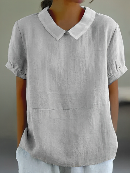 Alina – Niezniszczalna bluzka z kołnierzem