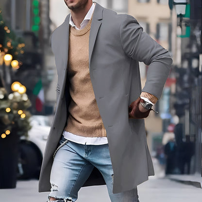 Kenyon - Κομψή καμπαρντίνα με κουμπιά για άνδρες