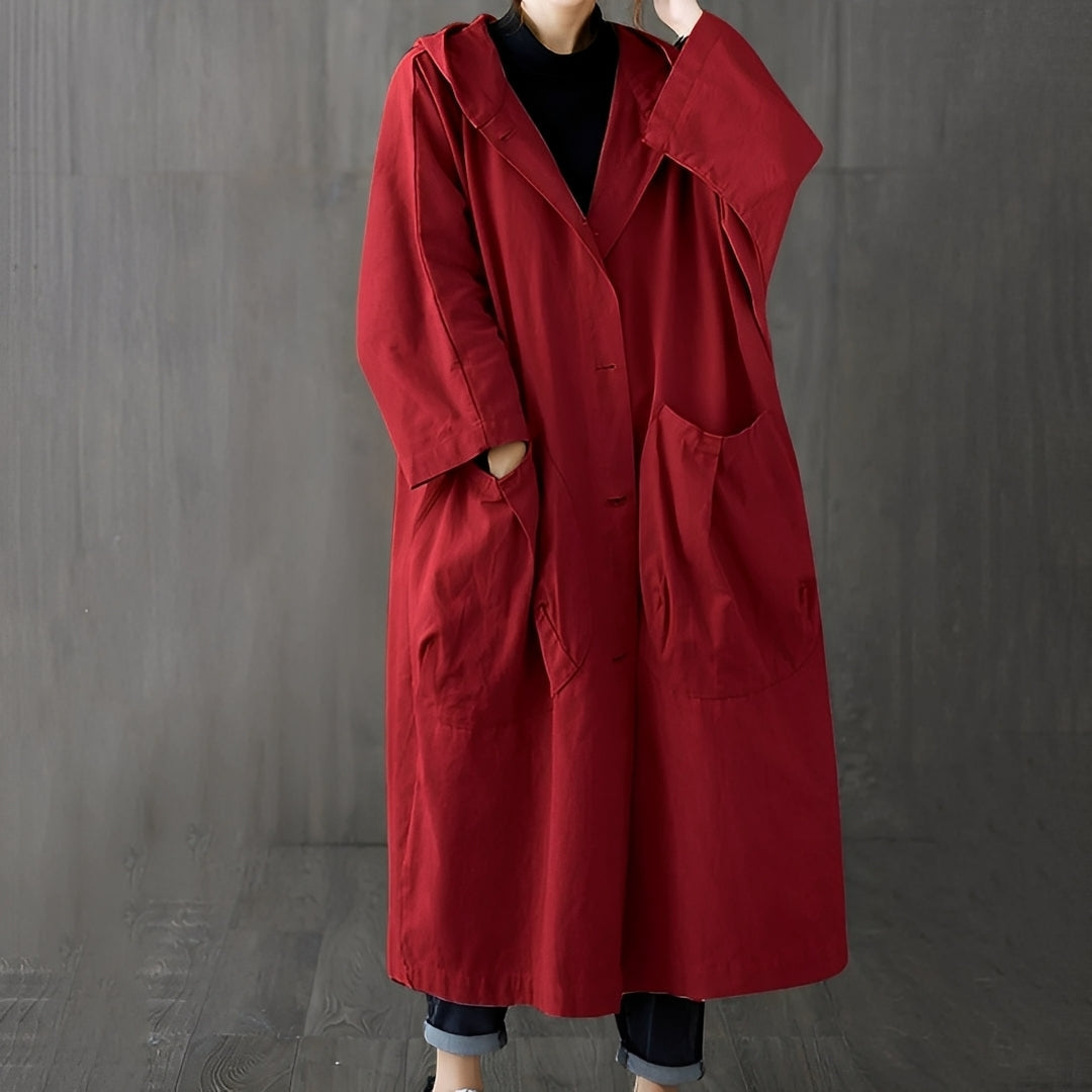 Myranda - Modern Trenchcoat with Pockets for Women