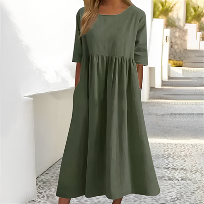 Niva – Robe midi aérienne pour les journées chaudes