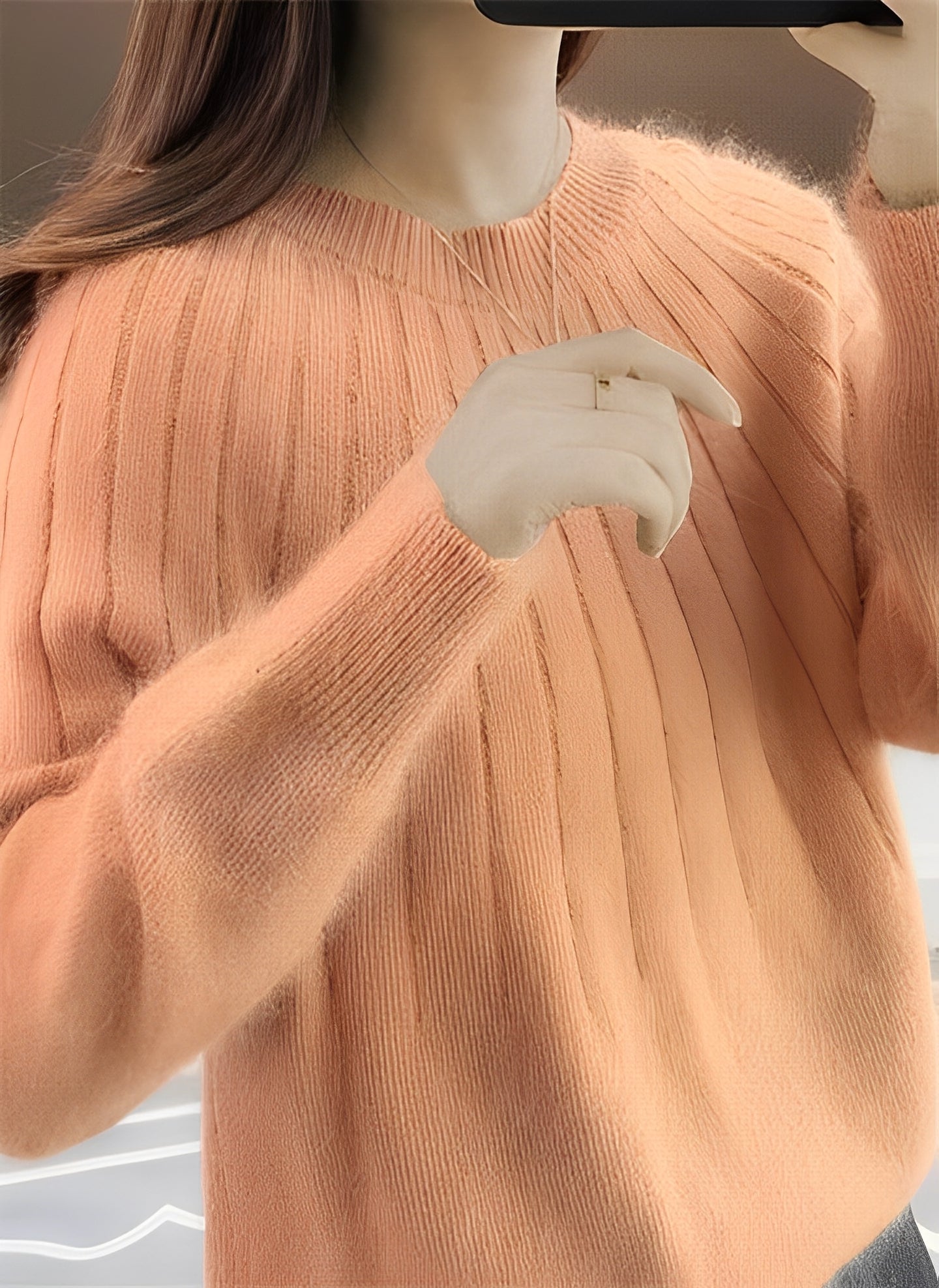 Cornelia - Χαλαρό, χαλαρά εφαρμοστό κασμιρένιο πουλόβερ για γυναίκες