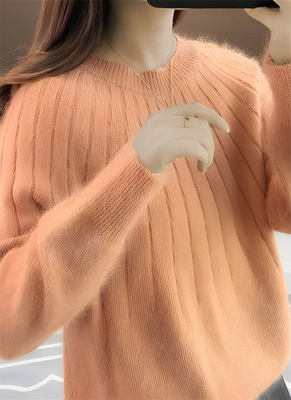 Cornelia - Χαλαρό, χαλαρά εφαρμοστό κασμιρένιο πουλόβερ για γυναίκες