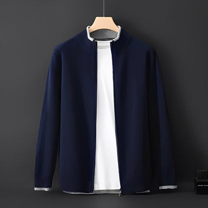 Eugene - Modern cashmere jacket with zipper for men