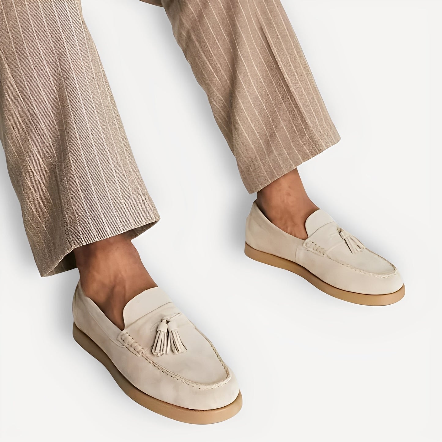 Dixon - Everyday moccasins with fringes for men