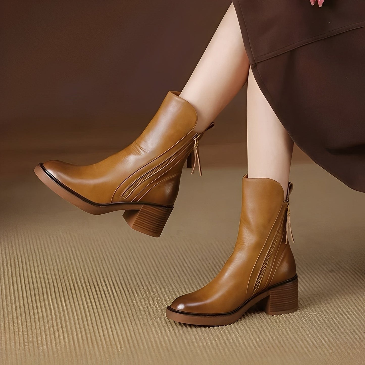 Destini - Stylish leather boots for women