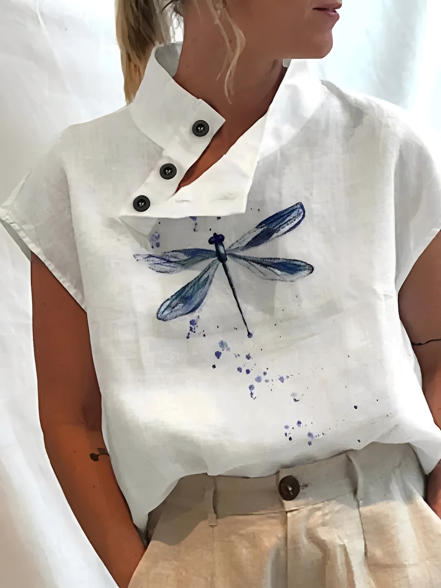 Maddie - Stylish Patterned Women's Top