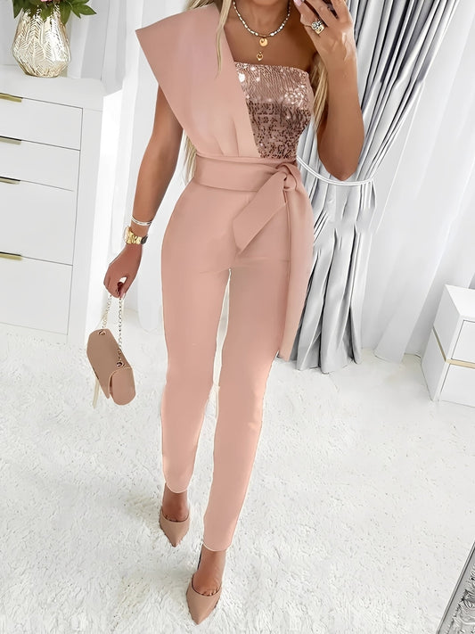 Diana - Modern Glitter Jumpsuit for Women